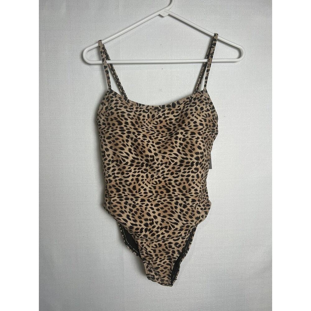 H2OH Colours Sexy One piece Swimsuit Size Xl Cheetah Print Beach Pool